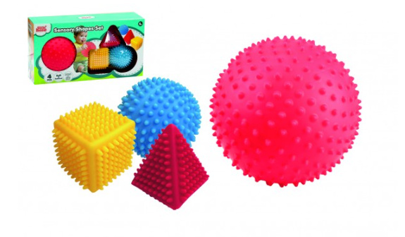 Teddies Sada tvarů 4ks s texturou guma 7 15cm v krabici 39x21x11cm