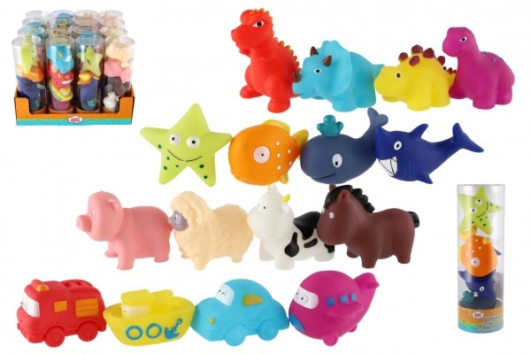 Teddies Stříkající figurky do vany v tašce Farma