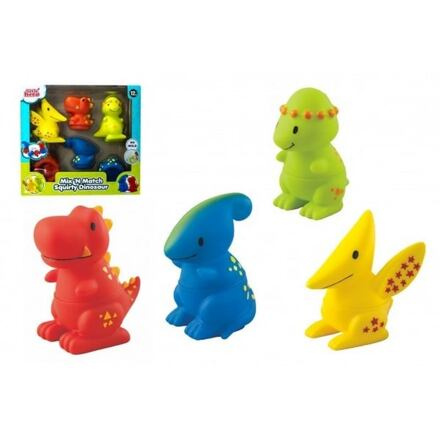 Teddies Dino saurus skládací gumový v krabici 26x24x8cm