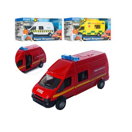 MAC TOYS Auto Rapid Response záchranné složky na baterie Světlo Zvuk