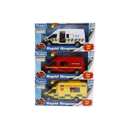MAC TOYS Auto Rapid Response záchranné složky na baterie Světlo Zvuk