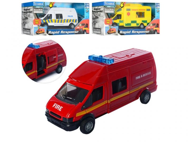 MAC TOYS Auto Rapid Response záchranné složky na baterie Světlo Zvuk
