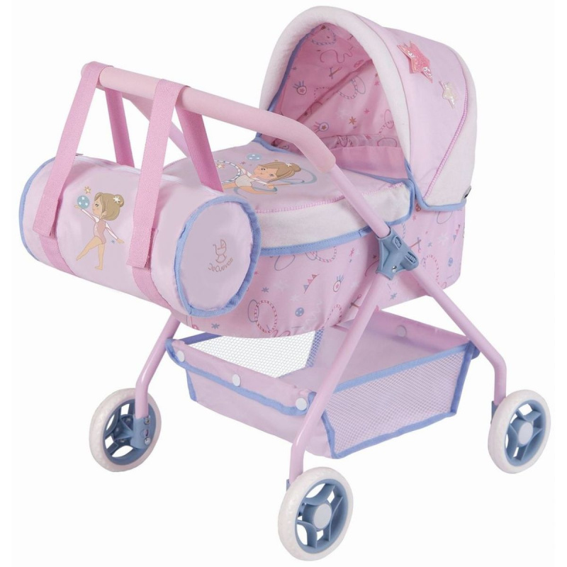 DeCuevas 86051 Můj první kočárek pro panenky s taškou GALA 2023 - 56 cm
