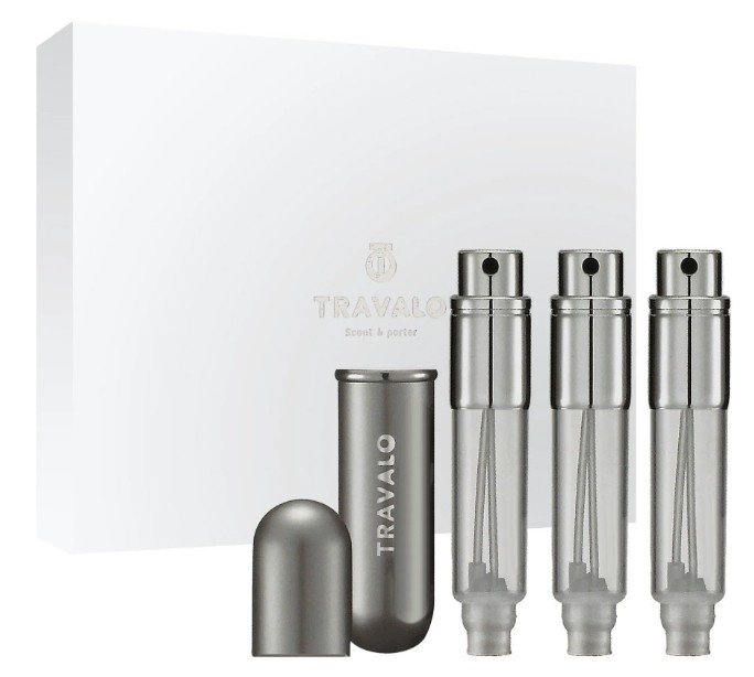 Travalo Classic HD - plnitelný flakon 3 x 5 ml (titanový)