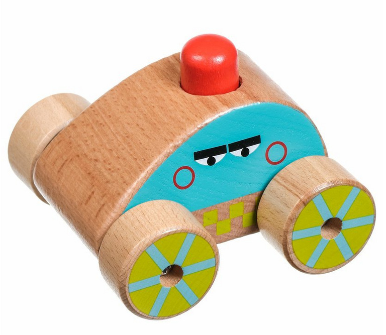 Lucy & Leo Dřevěné pískající auto