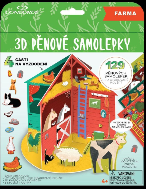 Pěnové samolepky 3D - Farma