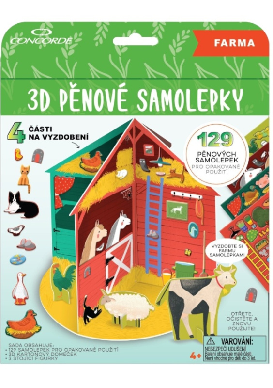 Pěnové samolepky 3D - Farma