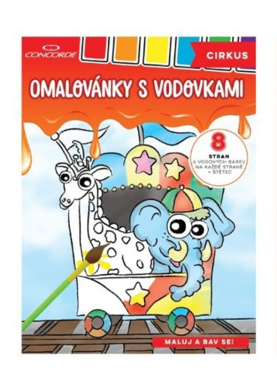 Omalovánky s vodovkami - Cirkus A4 - kniha z kategorie Omalovánky