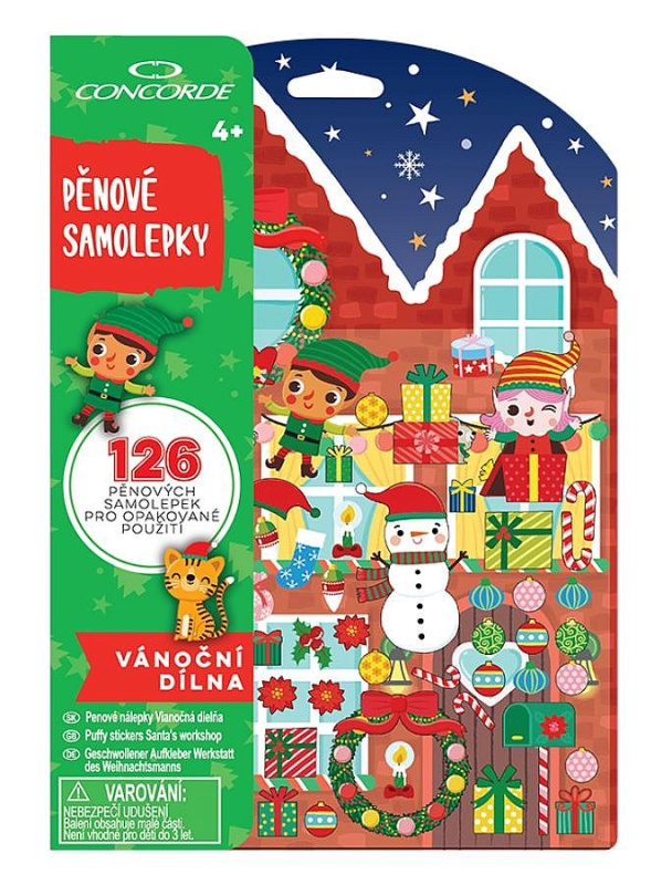Pěnové samolepky CONCORDE Vánoční dílna CONCORDE