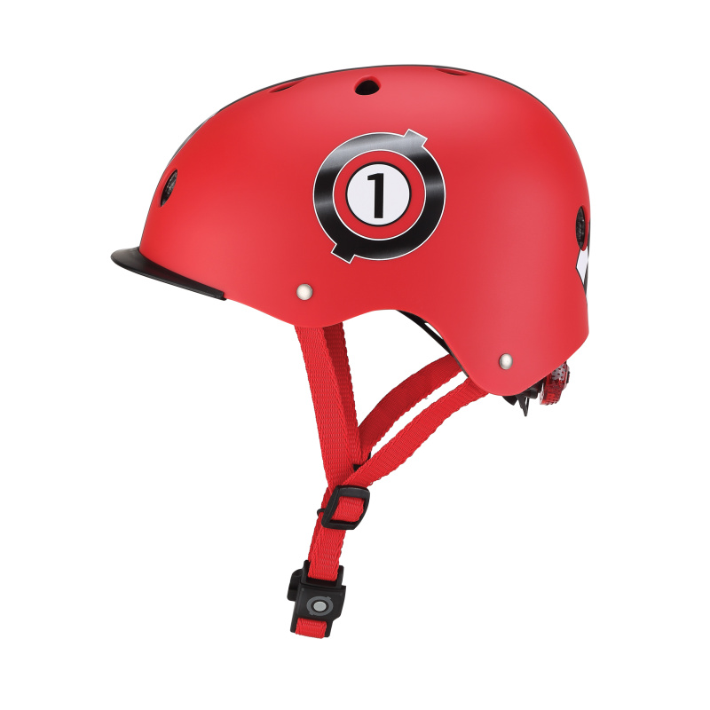 Globber Dětská přilba Elite - Racing XS/S (48-53 cm) - červená