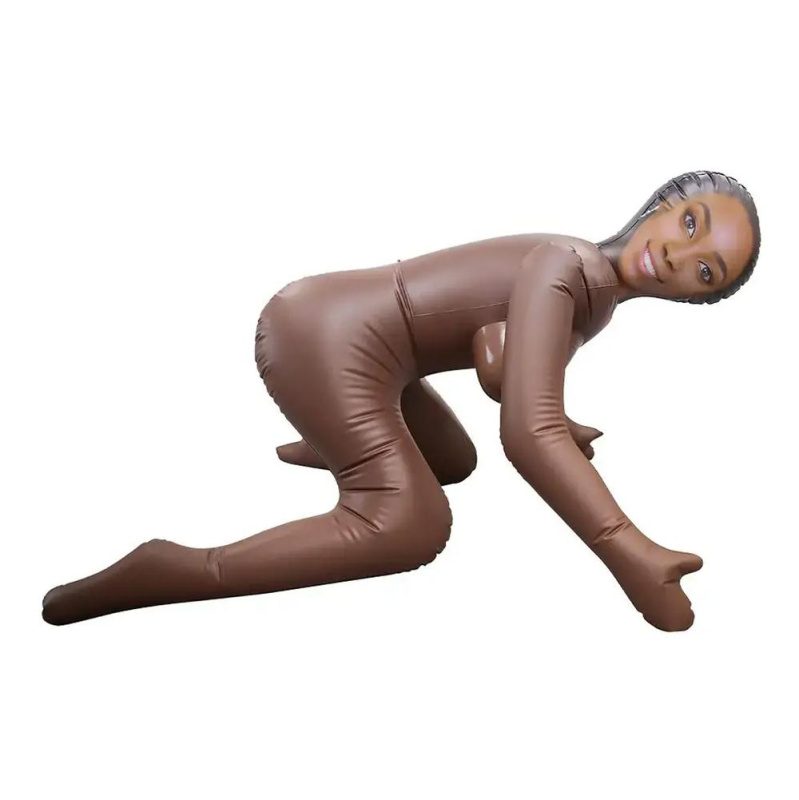 NMC Doggy Pose nafukovací panna - černoška