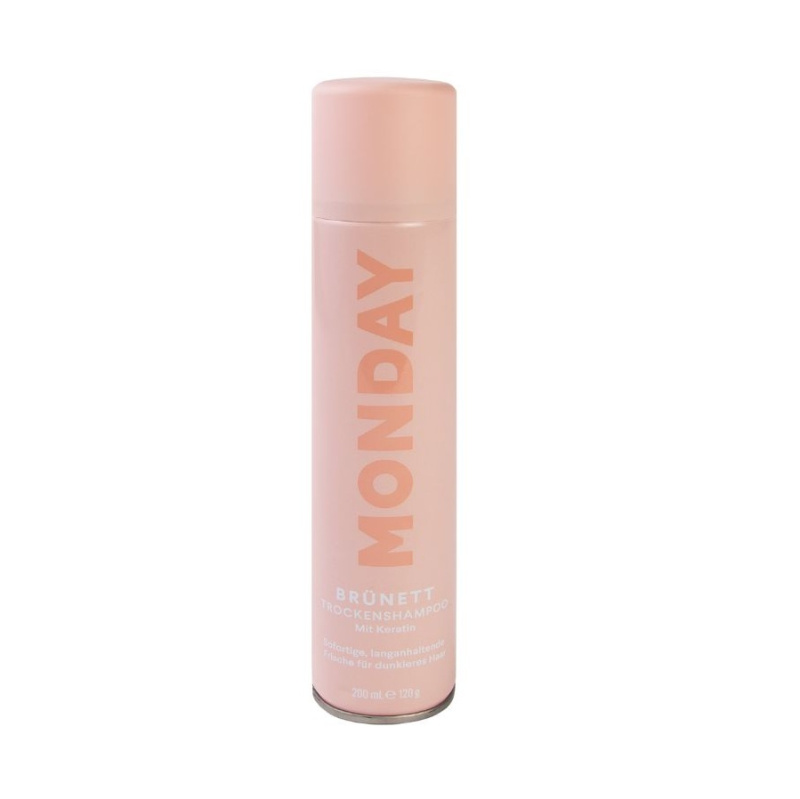MONDAY Brunette Dry Shampoo suchý šampon pro tmavé vlasy s keratinem 200 ml