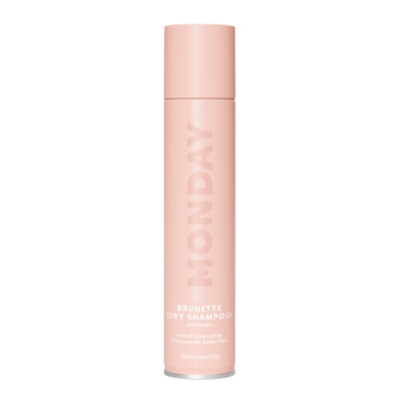 MONDAY Brunette Dry Shampoo suchý šampon pro tmavé vlasy s keratinem 200 ml