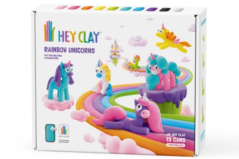 Hey Clay kreativní sada – duhoví jednorožci