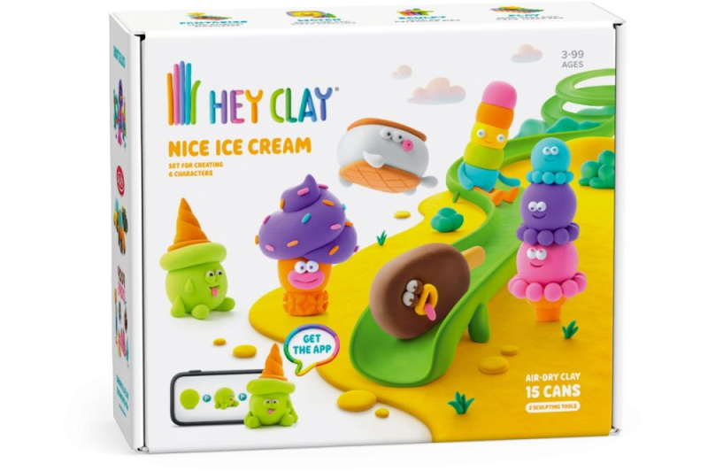 Hey Clay sada Zmrzlina – tvoření z lehké samotvrdnoucí hmoty