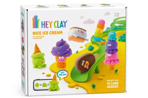 Hey Clay sada Zmrzlina – tvoření z lehké samotvrdnoucí hmoty