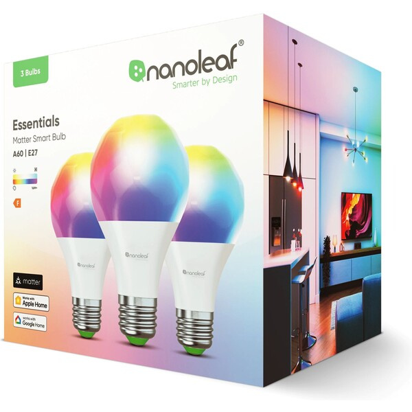 Nanoleaf Essentials Matter E27 LED E27 8.5W 1100 lm 2700-6500K NF080B02-1A19E Bílá