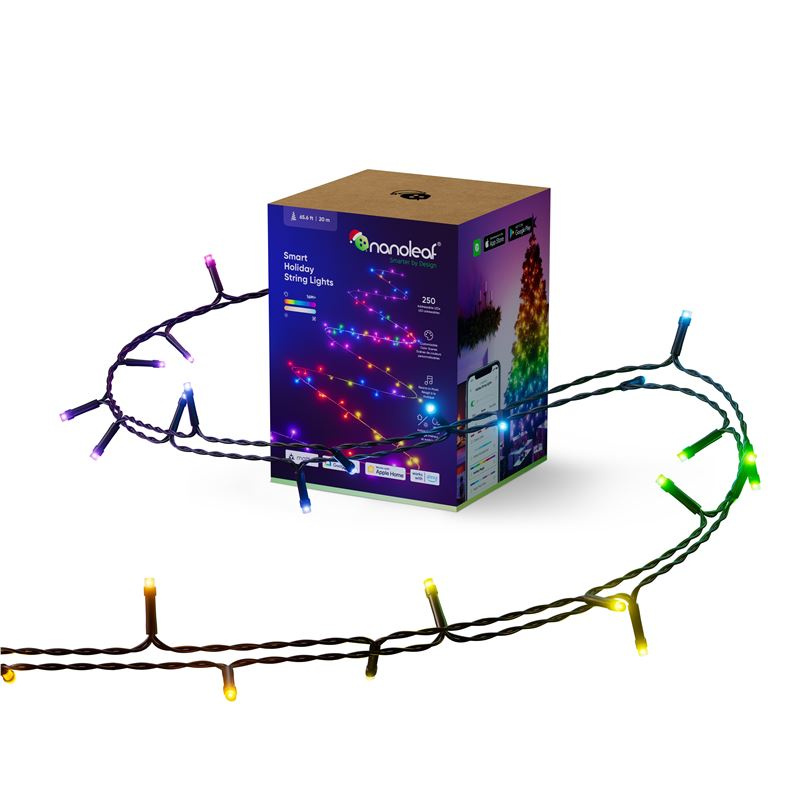Chytré žárovky na stromeček Nanoleaf Essentials Smart Holiday String Lights 20m