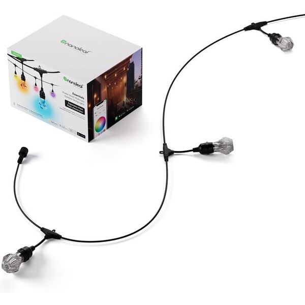 Nanoleaf Nanoleaf NF084E00-20SLO- LED RGBWIC Rozšiř. řetěz GIRLANDA 20xLED 15m Wi-Fi IP65 NL0060