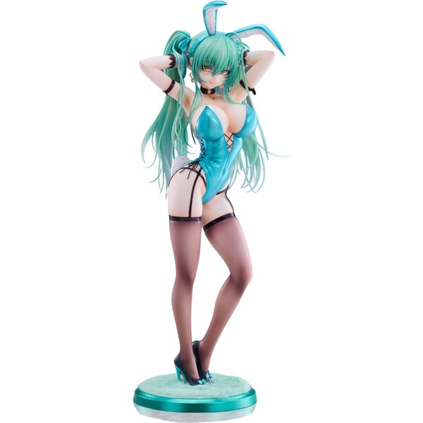 PartyLook Original Character PVC Soška 1/4 Green Twin Tail Bunny-chan 43 cm Vícebarevná