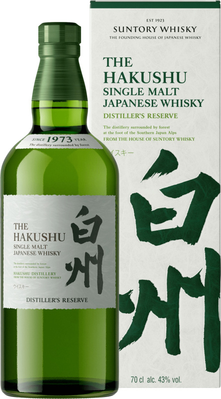 Suntory Hakushu Single Malt Distillers Reserve   43 % 0,7 l