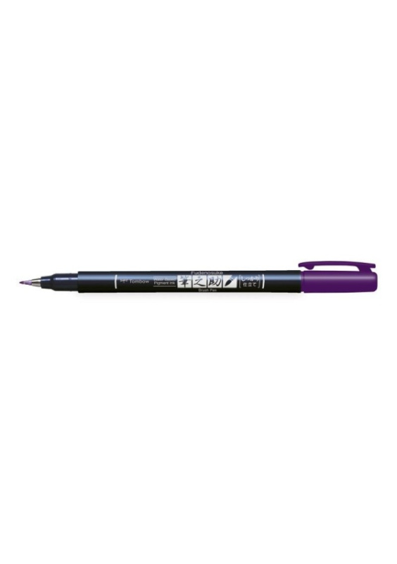 Tombow Štětcový fix Tombow Fudenosuke, tvrdý hrot - VYBERTE ODSTÍN - Štětcový fix Tombow Fudenosuke, tvrdý hrot - fialový