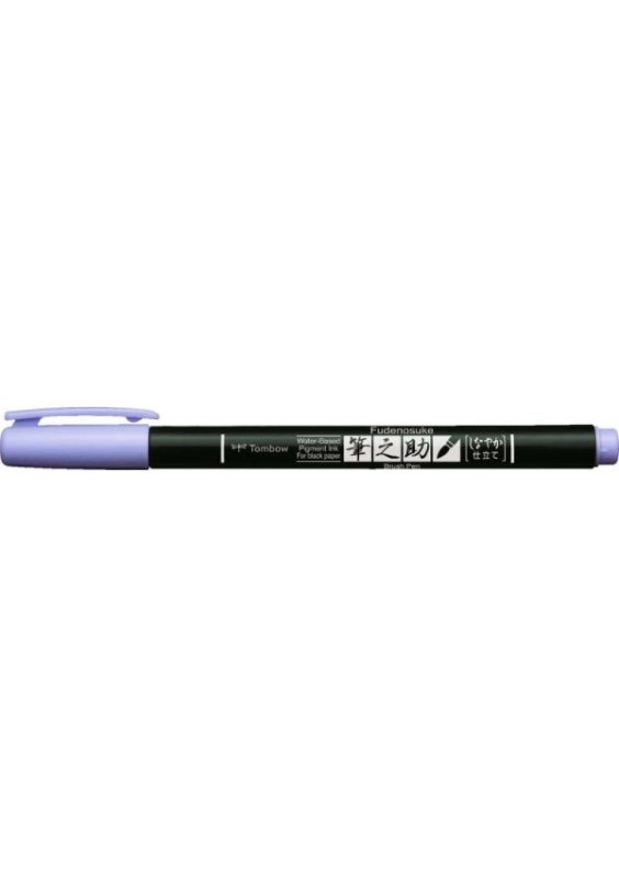 Tombow Štětcový fix Tombow Fudenosuke, měkký hrot - VYBERTE ODSTÍN - Štětcový fix Tombow Fudenosuke Pastel, měkký hrot - levandulový