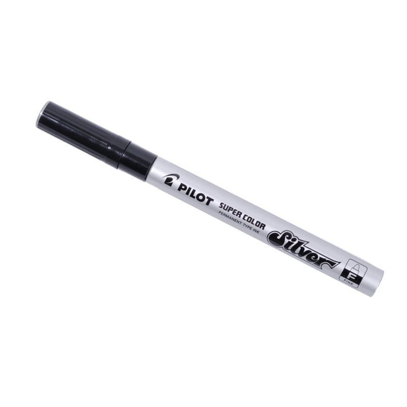 Pilot Super Color Lakový permanentní popisovač 1 mm - stříbrný