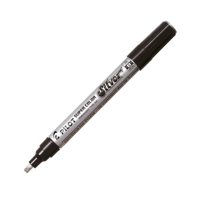 Pilot Super Color Lakový permanentní popisovač 2-4 mm - stříbrný
