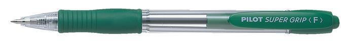 Kuličkové pero Pilot Super Grip - zelená náplň, 0,22 mm