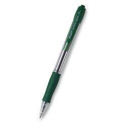 Kuličkové pero Pilot Super Grip - zelená náplň, 0,22 mm