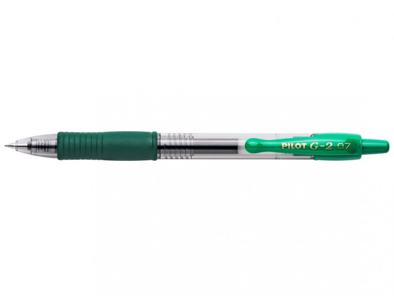 Pilot G-2 Gelový roller 0,7 mm - zelený