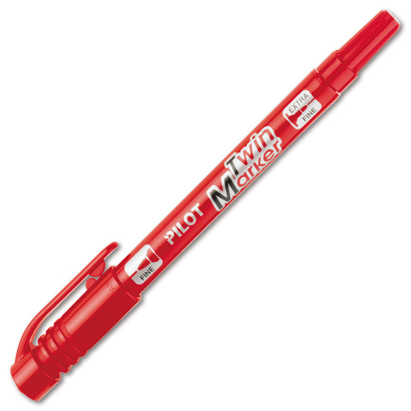 Popisovač Pilot Begreen Twin marker - červený