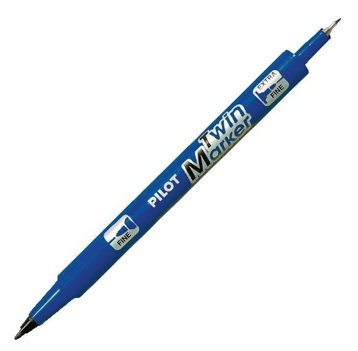 Popisovač Pilot Begreen Twin marker - modrý
