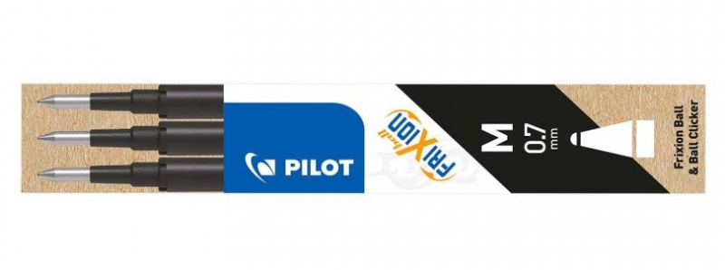 FriXion M 0.7mm náplň černá 3 ks Pilot