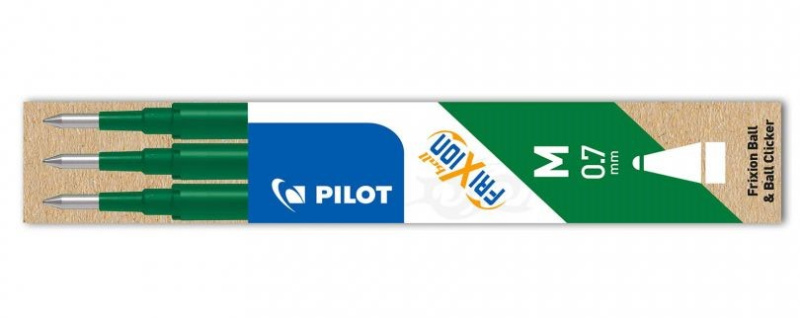 FriXion M 0.7mm náplň zelená 3 ks Pilot