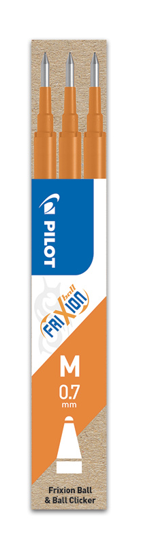 FriXion M 0.7mm náplň oranžová 3 ks Pilot