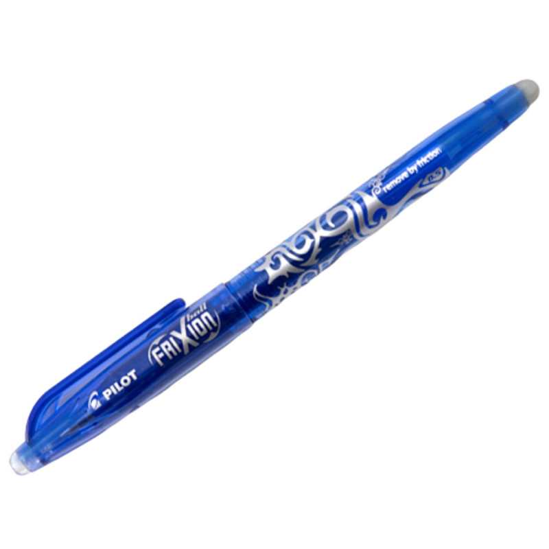 Pilot FriXion Ball F, modrý gelový gumovací roller, šířka stopy 0,25 mm, šířka hrotu 0,5 mm