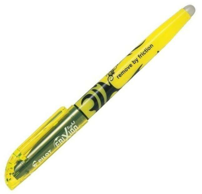 Zvýrazňovač Pilot Frixion Light - žlutý, 1 - 3,8 mm