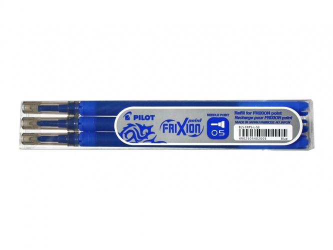 Náhradní náplně Pilot Frixion point 0,5 mm - modré (3ks)