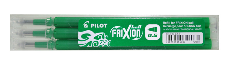 FriXion Clicker 0.5mm náplň zelená 3 ks Pilot