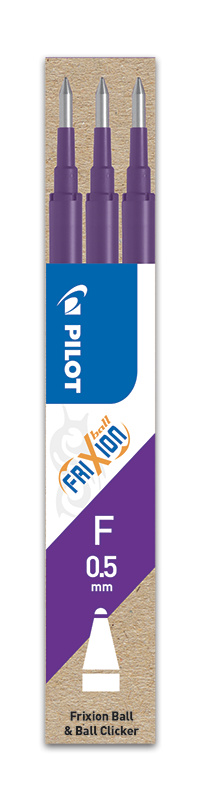 FriXion Clicker 0.5mm náplň fialová 3 ks Pilot