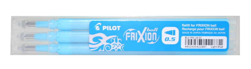 FriXion Clicker 0.5mm náplň sv. modrá 3 ks Pilot