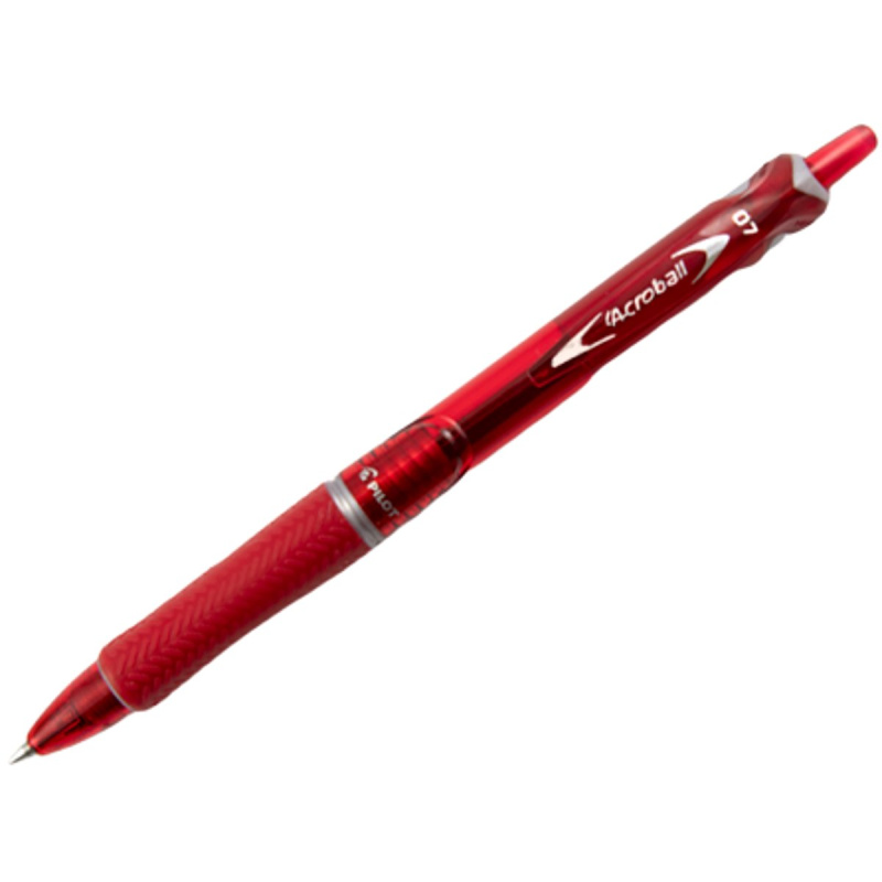 Pilot Acroball červené kuličkové pero, šířka stopy 0,25 mm, šířka hrotu 0,7 mm