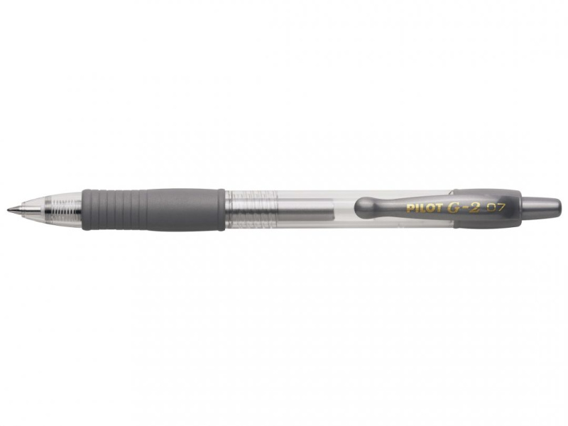 Gelový roller Pilot G2 - stříbrná, 0,3 mm