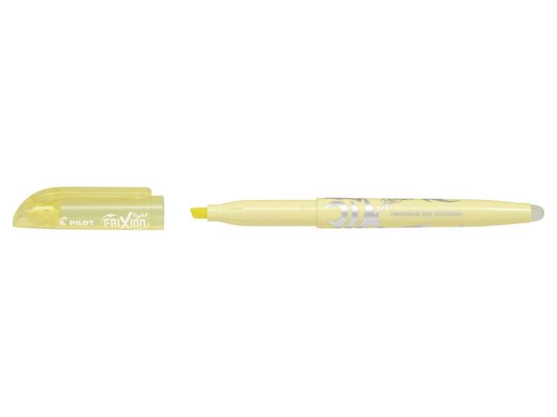 Zvýrazňovač Pilot FriXion Light - pastelově žlutý, zkosený
