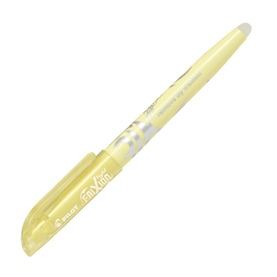 Zvýrazňovač Pilot FriXion Light - pastelově žlutý, zkosený