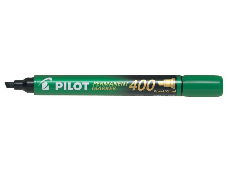 Pilot 400 - permanentní popisovač - zelený