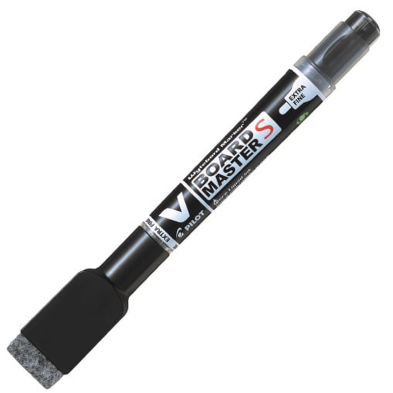 Pilot Board Master černý popisovač na bílé tabule s houbičkou, šířka stopy 1,3mm, šířka hrotu 3,5mm