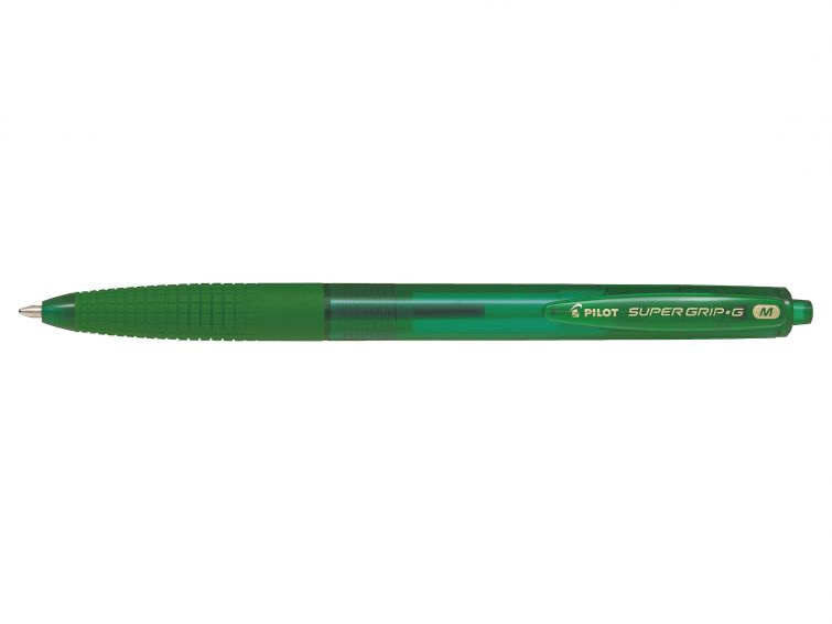 Pilot Super Grip-G Kuličkové pero stiskací hrot M - zelené